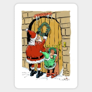 All Santa's creatures, great and small. Sticker